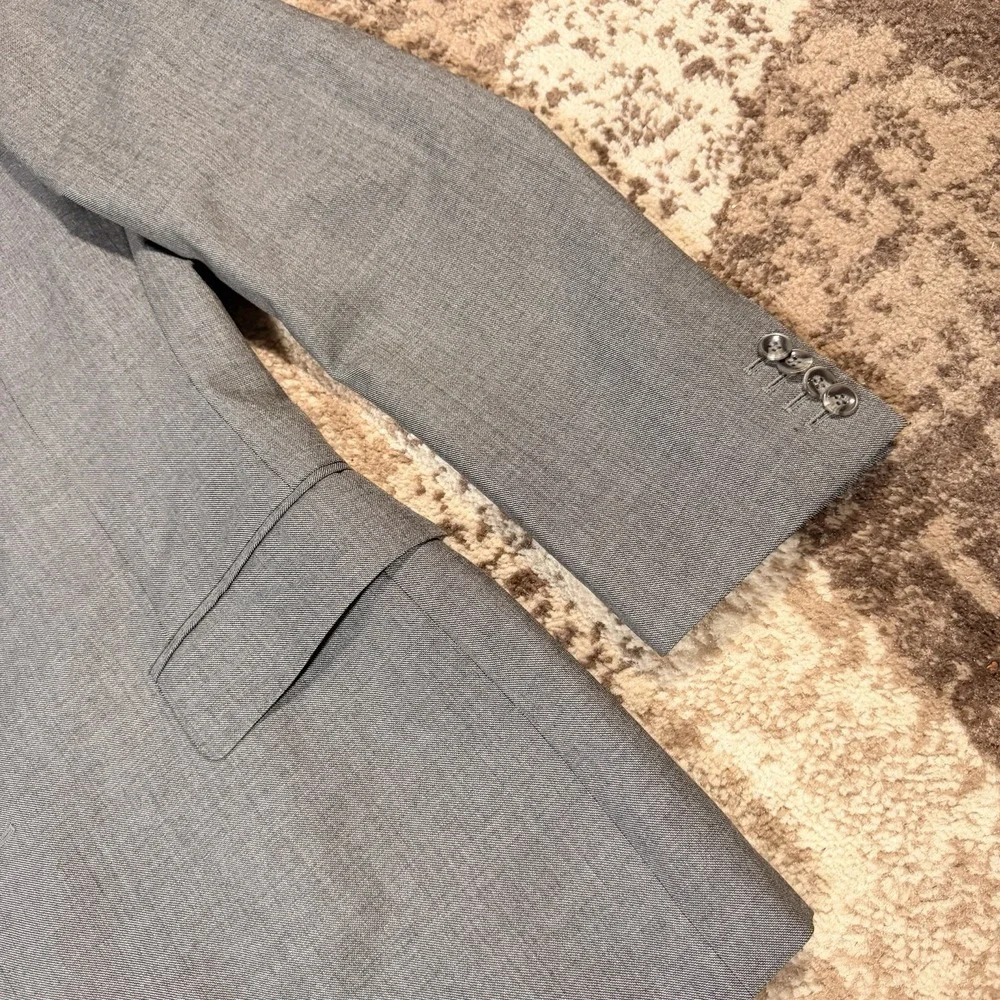 Suitsupply Blazer Jacket Mens 42L‎ Gray Vitale Barberis Canonico Super 110s Wool
